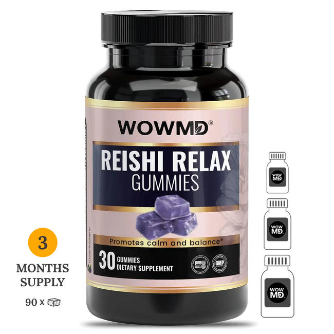 Reishi relax gummies bottle 3