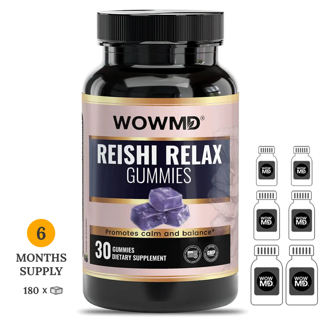 Reishi relax gummies bottle 6