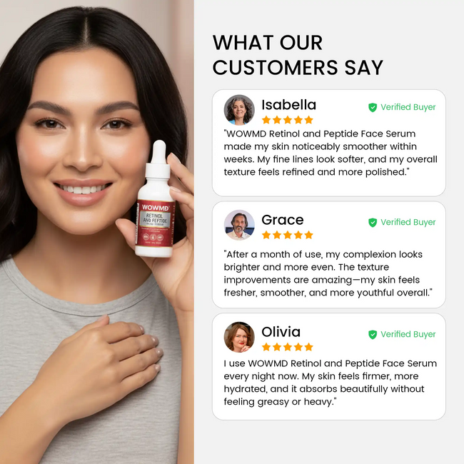 Retinol and peptide face serum review