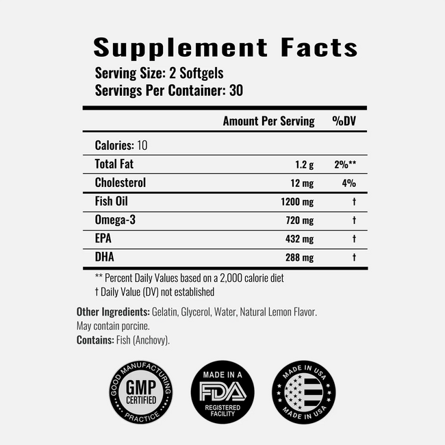 Sea essence omega 3 fish oil ingredients