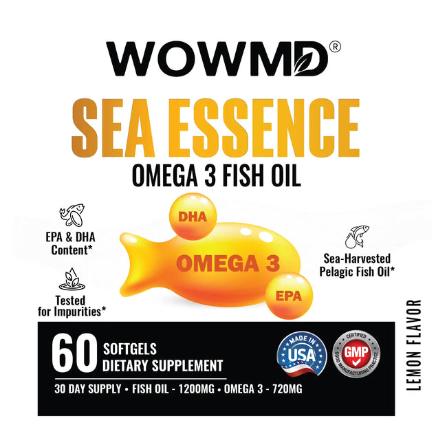 Sea essence omega 3 fish oil label