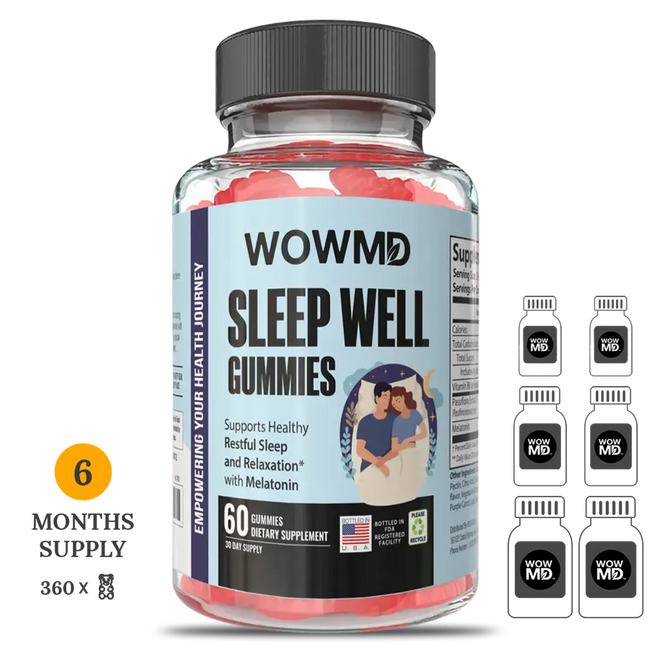 Sleep well gummies bottle 6