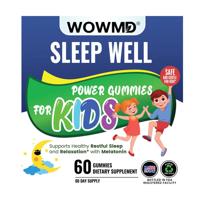 Sleep well kids label