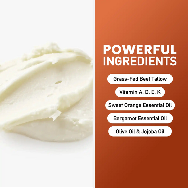 Tallow cream orange bergamot ingredient_new