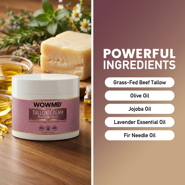 Tallow cream peaceful night ingredient img