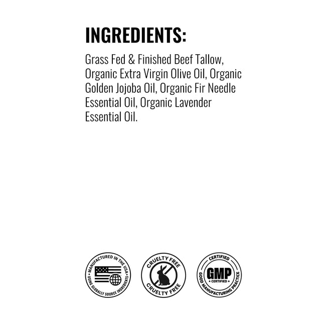 Tallow cream peaceful night ingredient