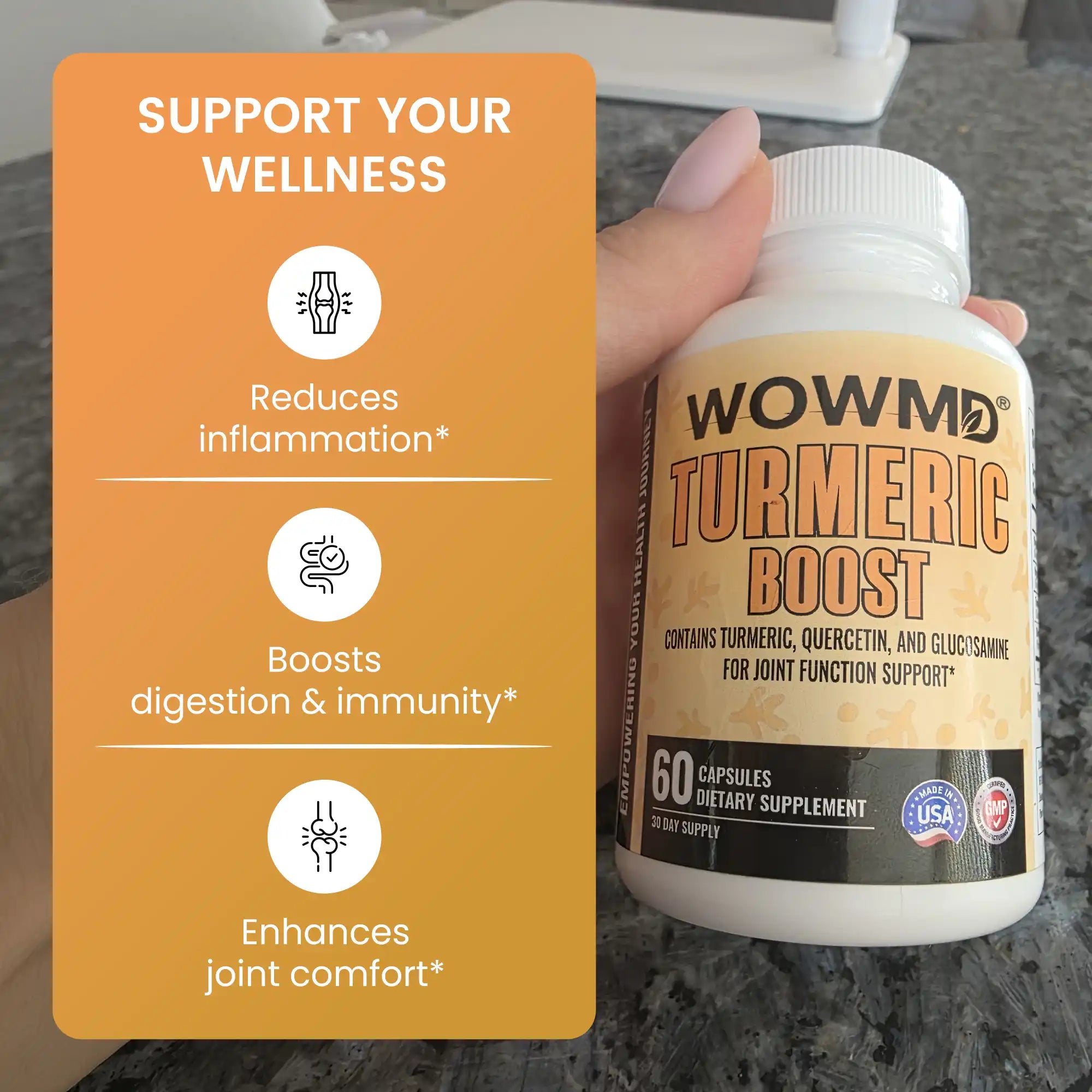 Buy Turmeric Boost Online | Joint Pain Support | WOWMD