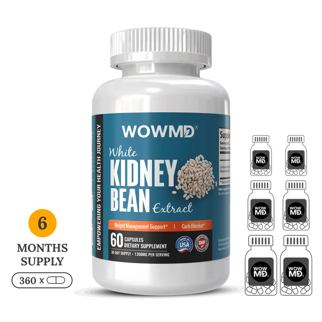 White kidney bean extract 6 bottle